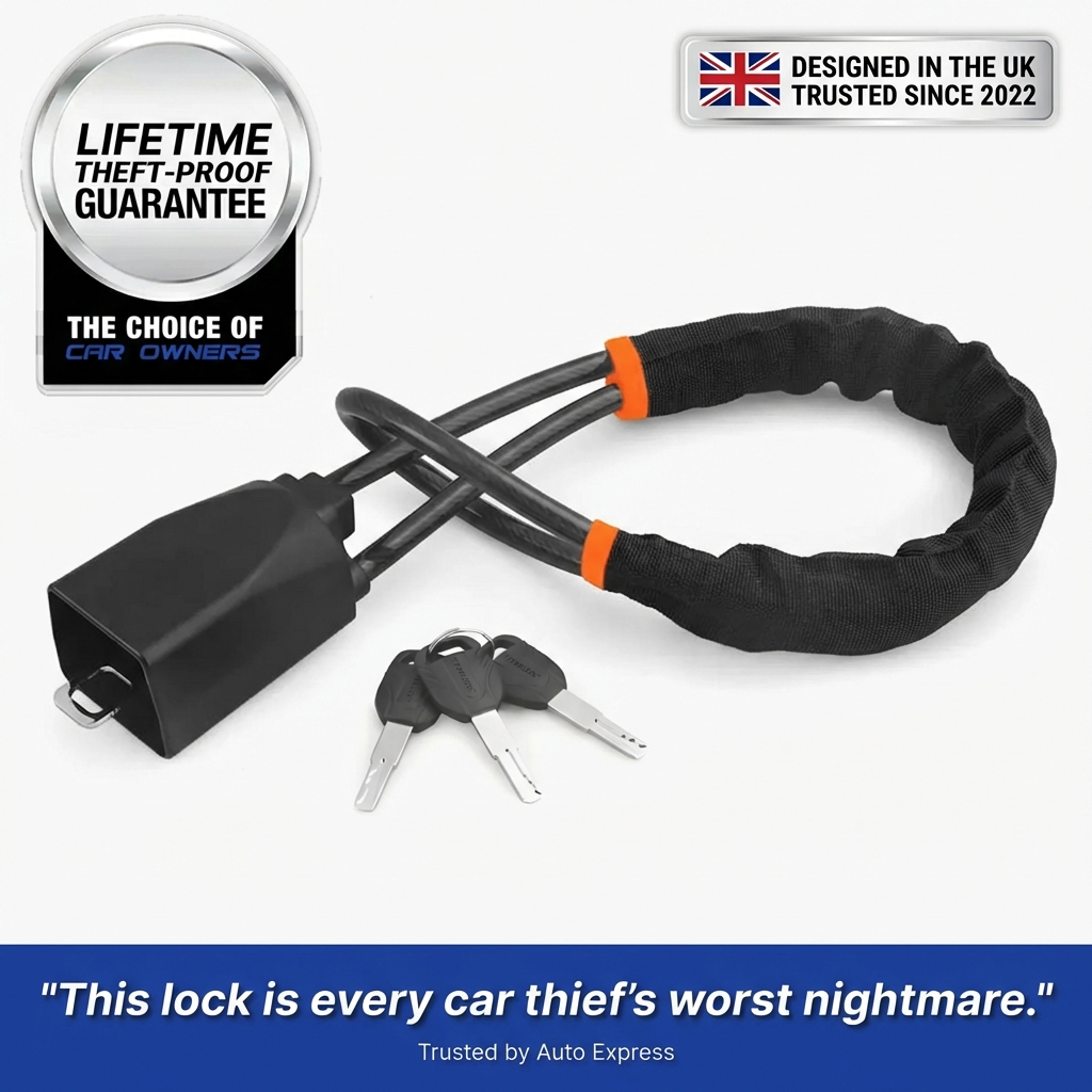VaultLock™ - Military-Grade Steering Wheel Lock (Anti-Theft)