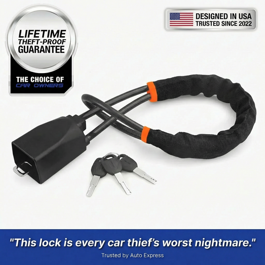 VaultLock™ - Military-Grade Steering Wheel Lock (Anti-Theft)